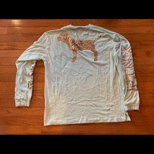 Pink Victoria Secret Long Sleeve Shirt
